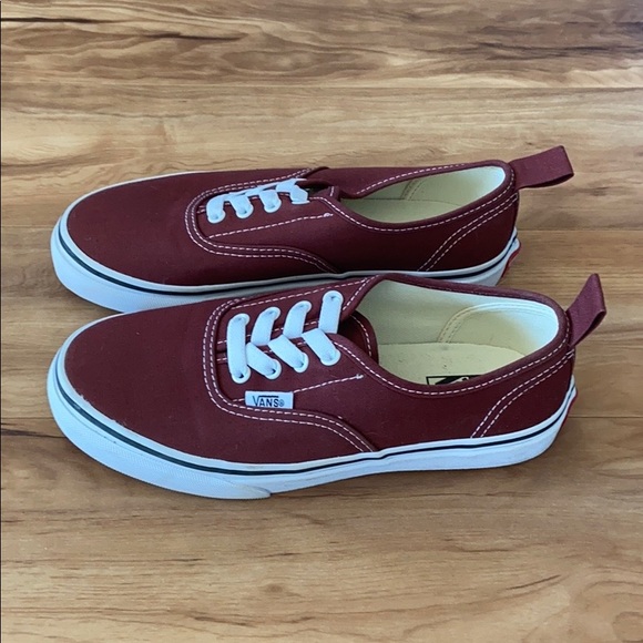 Vans Red Authentic Elastic Lace Slip on - Picture 4 of 10